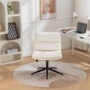 OUTSUPPLY Accent Chairs, Adjustable Swivel Criss-Cross Chair, Wide Seat, Office Chair, Vanity Chair - 2 of 4