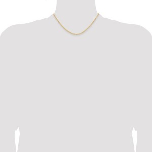 Chisel Stainless Steel Polished Yellow IP-plated 2.3mm 16" Cable Chain Necklace - 1 of 4