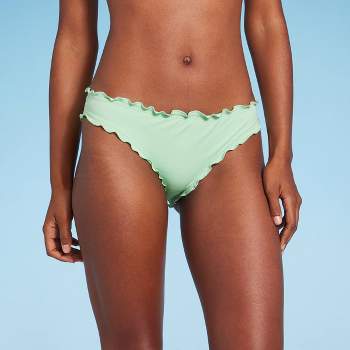 Women's Low-Rise Ruffle Cheeky Bikini Bottom - Shade & Shore™
