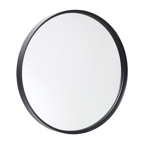 Flash Furniture Jennifer 30" Round Black Metal Deep Framed Wall Mirror ...