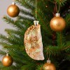 Northlight Glittered Golden Pierogi Glass Christmas Ornament - 5" - 3 of 4