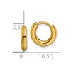 Chisel Stainless Steel Polished Yellow IP-plated 2.5mm Hinged Hoop Earrings - 4 of 4
