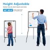 INFURNIC Whiteboard Easel Magnetic White Board Dry Erase Porbable Boards Height Adjustable with Stand for School Office Home, Black, 23.6"*1.57"*62.4" - 4 of 4