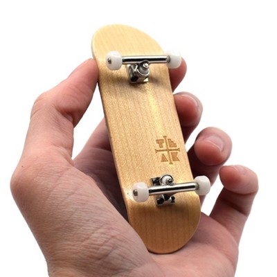 Teak Tuning Pro 34mm Fingerboard Complete - 5 Ply Wood Deck with Pro Trucks - Silver Heels