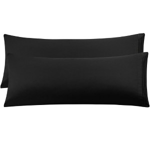 PiccoCasa Brushed Microfiber Envelop Closure Body Breathable Embroidery Pillowcases 2 Pcs - 1 of 4