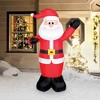 Occasions 6 Foot Inflatable Polyester Pre Lit Waving Santa Claus Christmas Yard Decoration with Multicolor Lights - 2 of 2