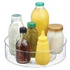 iDESIGN Fridge Binz Rotating Turntable Organizer Clear: Plastic Lazy Susan, 12" Diameter, Hand Washable Kitchen Storage - 2 of 4