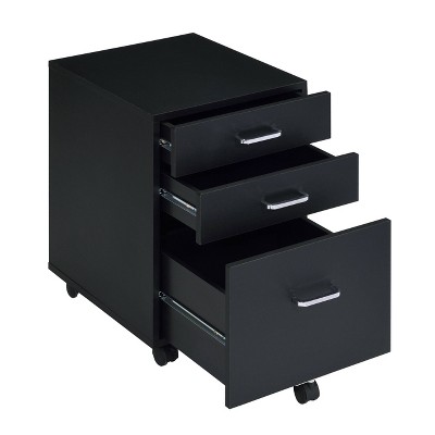 NicBex Mobile File Cabinet with 3 Drawers for Home Office Organizer Letter/Legal/A4/F4