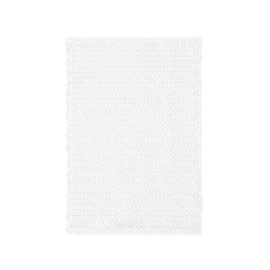 ChicFurnit Bath Rug and Mat Oeko-Tex Certified Chenille Cotton for Bathroom Use, White, 24"*17"*0.5" - 1 of 4