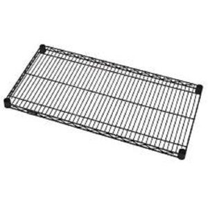 Quantum Storage Systems Wire Shelf, 42"W X 12"D, 600 - 800 Lb. Capacity, Black Epoxy Antimicrobial Finish, Nsf - 1 of 1