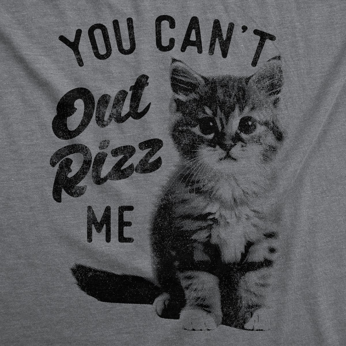 Мужские футболки Crazy Dog T-Shirts, Inc. Mens Funny T Shirts You Cant Out charm Me Sarcastic Kitten Graphic Novelty Tee for Men - Crazy Dog Men's T Shirt For Cat Lovers Dark Grey M — фото 2