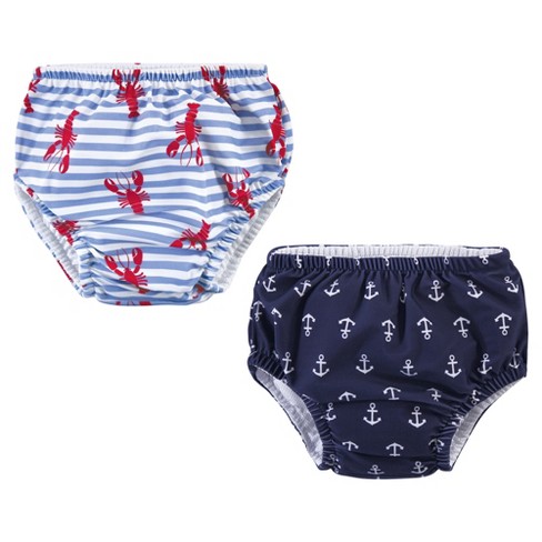 Hudson Baby Infant And Toddler Boy Swim Diapers, Anchors, 12-18 Months :  Target