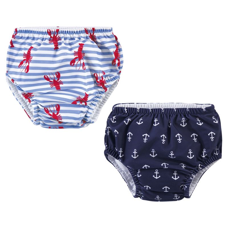 Hudson Baby Infant and Toddler Boy Swim Diapers, Anchors, 1 of 6