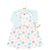Hudson Baby Infant and Toddler Girls Cotton Dress and Cardigan Set, By The Sea - 2 of 4