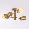 VidaLite Splay 4-Light Flush Mount Brass - 3 of 4