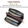 BEAFUP Large Capacity Double Zip RFID Blocking Women’s Wallet - Genuine Leather Wristlet Clutch for Travel,Everyday Use - 2 of 4