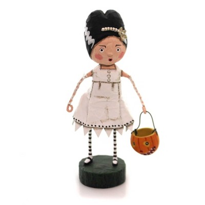Lori Mitchell 6.5" Bride Of Frankie Stein Halloween Pumpkin  -  Decorative Figurines