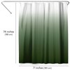 Americanflat 71x74 Green Ombre Shower Curtain - 100% Polyester Curtain - Water-Resistant with Metal Grommets and 12 Rings - Gradient Shower Curtains - 2 of 4