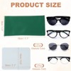 Unique Bargains Velvet Soft Squeeze Top Eyewear Bags with Cleaning Cloth 7.1" x 3.5" 3 Pcs - 2 of 4