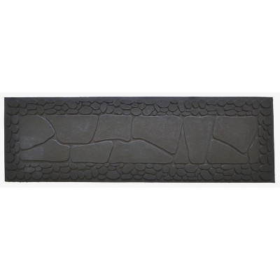 Imports Decor Stone Rubber Step Mat, 33" by 10" by 1/4", Multi