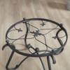 SEVOBAL Coffee Tables Two Piece Tempered Glass Coffee Table Set Round Coffee Table Design for Living Room, Black, 34.84"*34.25"*6.69" - 4 of 4
