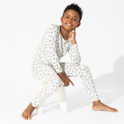 Bellabu Bear Kids Milk & Cookies Original Bamboo Kids Pajamas