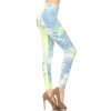 Slickblue Tie Dye Leggings - High Rise, Elastic Waist, Stretch Fit for Workout or Casual Wear - One Size - 2 of 4