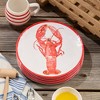 Certified International (Set of 6) 11" Beach House Lobster Melamine Dinner Plates - 2 of 4