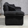 Kumasinova 84" Chenille Loveseat Sofa with Dual-Layer Padding, Deep Seat Sofa Couch with 2 Throw Pillows & Memory Foam, Sturdy Wood Frame - 2 of 4