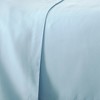 Plazatex Luxurious Ultra Soft 100% Cotton Moisture Wicking Solid Color Sheet Set Blue - 4 of 4