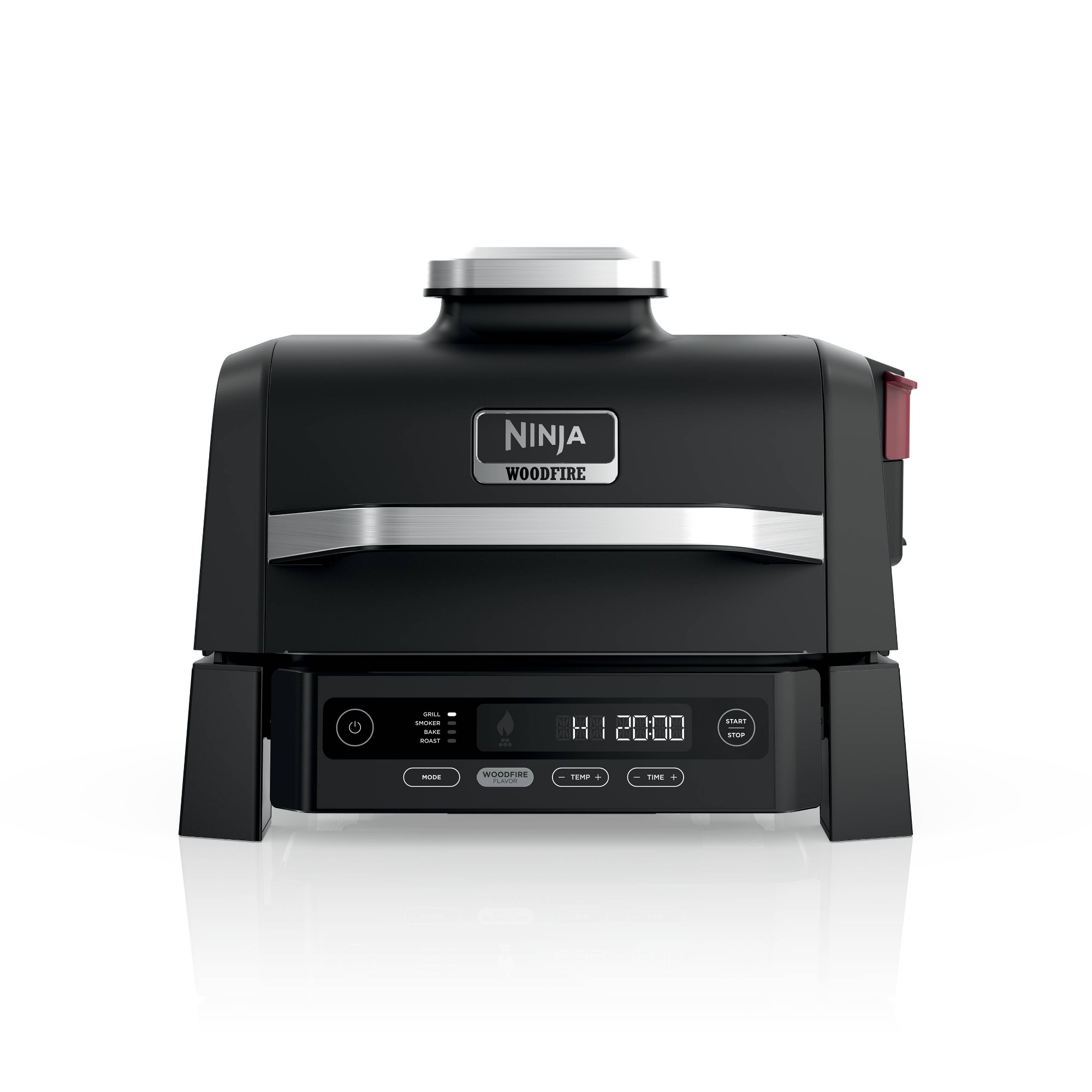 Ninja Woodfire Outdoor Grill & Smoker, 4-in-1 Functionality, Authentic Woodfire Flavors, Electric Heat, OG301