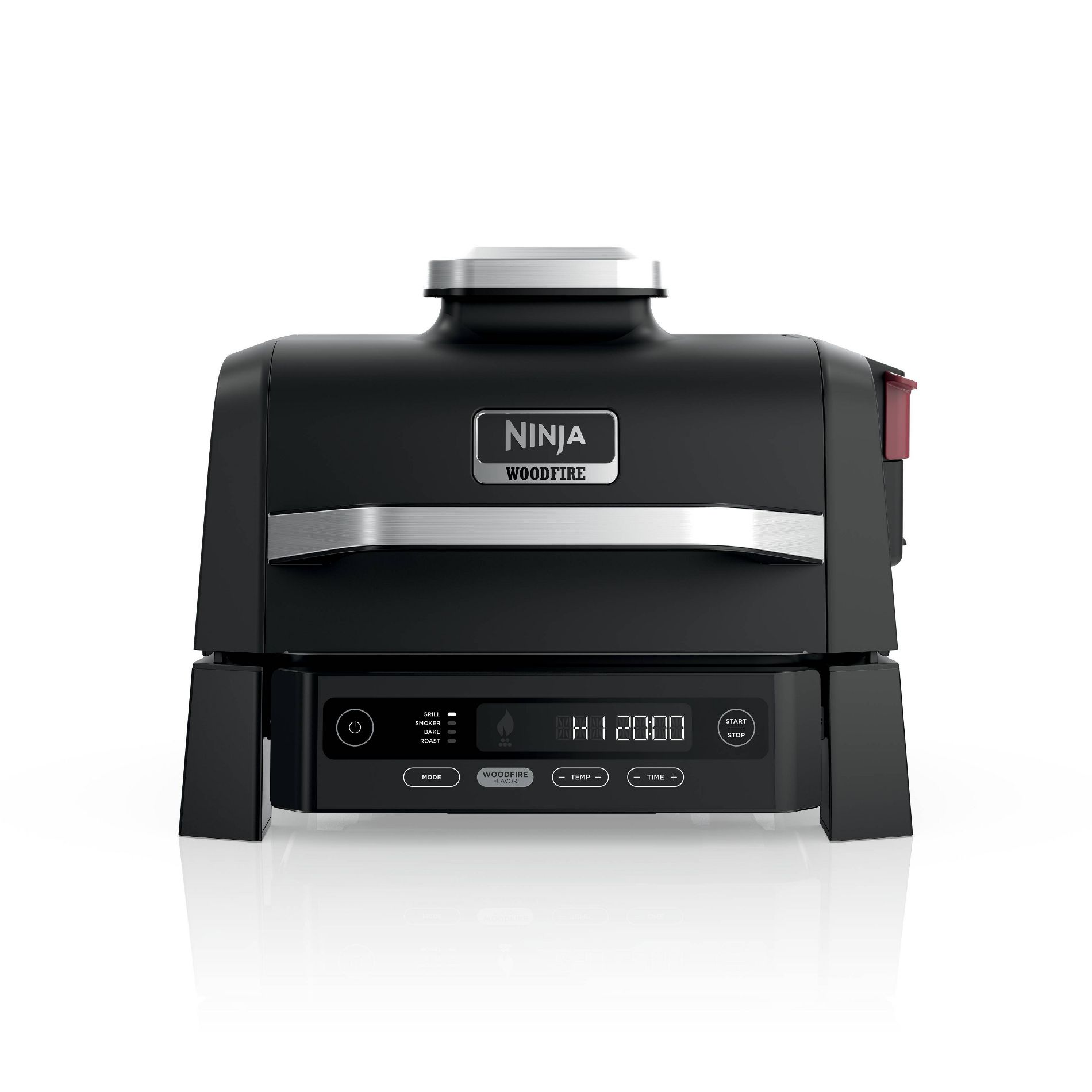 Ninja Woodfire Outdoor Grill & Smoker, 4-in-1 Functionality, Authentic Woodfire Flavors, Electric Heat, OG301