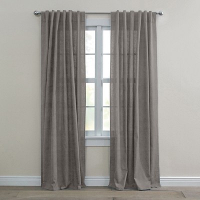 BrylaneHome Poly Cotton Canvas Back-Tab Panel