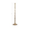 Modern Metal Taper Candle Holder - Tall Decorative Candlestick Stand - Luxury Handcrafted Home & Living Room Accent - 36" Gold - 4 of 4