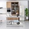 Stainless Steel Work Table, NSF Commercial Grade, Adjustable Shelf, Silver - 4 of 4