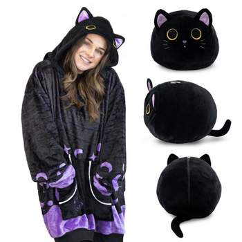 Cosmo the Black Cat Snugible Blanket Hoodie & Pillow