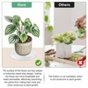 Unique Bargains Plastic Indoor/Outdoor Durable Plant Saucer Water Catcher Tray 3 Pcs - 3 of 4