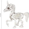 Unicorn Halloween Skeleton Decoration Tabletop Indoor Outdoor Decorations, Creepy Posable Figurine, 7 Inches - 4 of 4
