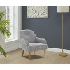 NicBex Chenille Accent Chair,Upholstered Living Room Chairs with Mid-Height Backrest and Wood Legs,Modern Armchair,Accent Chairs for Bedroom - 4 of 4