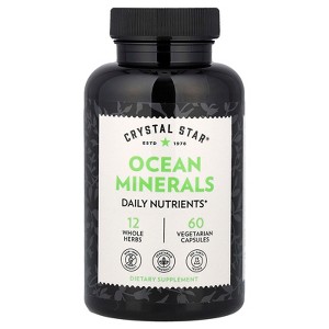 Crystal Star Ocean Minerals, 60 Vegetarian Capsules - 1 of 4