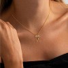 14K Gold Plated Charm Necklace for Women, Assorted Beach & Nature Themed Pendants Gold-Monstera Leaf - 4 of 4