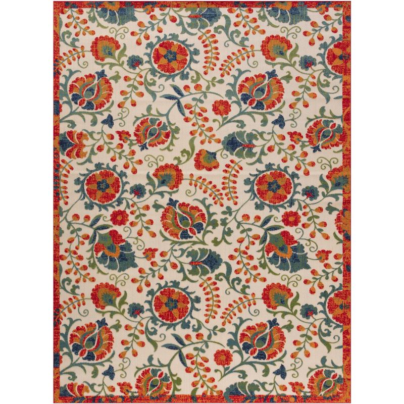 Nourison Aloha Floral Textured Outdoor Area Rug, 1 of 11