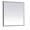 Elegant Lighting Pier 36x36 inch LED Mirror with Adjustable Color Temperature 3000K/4200K/6400K in Black - 4 of 4