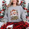 Merry Christmas Santa Wink - Women's Graphic Sweatshirt - 3 of 4