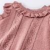 Baby Girls' Tank Sweater Romper - Cloud Island™ Purple - 3 of 4