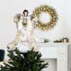 Northlight 18" White and Silver Angel Christmas Tree Topper, Unlit - 2 of 4