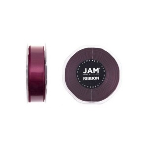 JAM Paper Double Faced Satin Ribbon Burgundy (807SAwi25) - 1 of 1