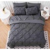 BAGOKIE 7-Piece Pinch Pleat Bed in a Bag Comforter Set for All Season - 3 of 4