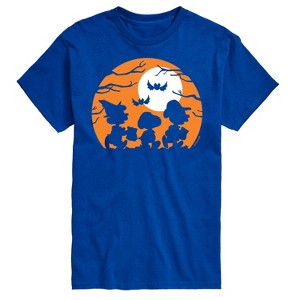 Men's - Peanuts - Trick Or Treat Silhouettes Short Sleeve Graphic T-Shirt - 1 of 4