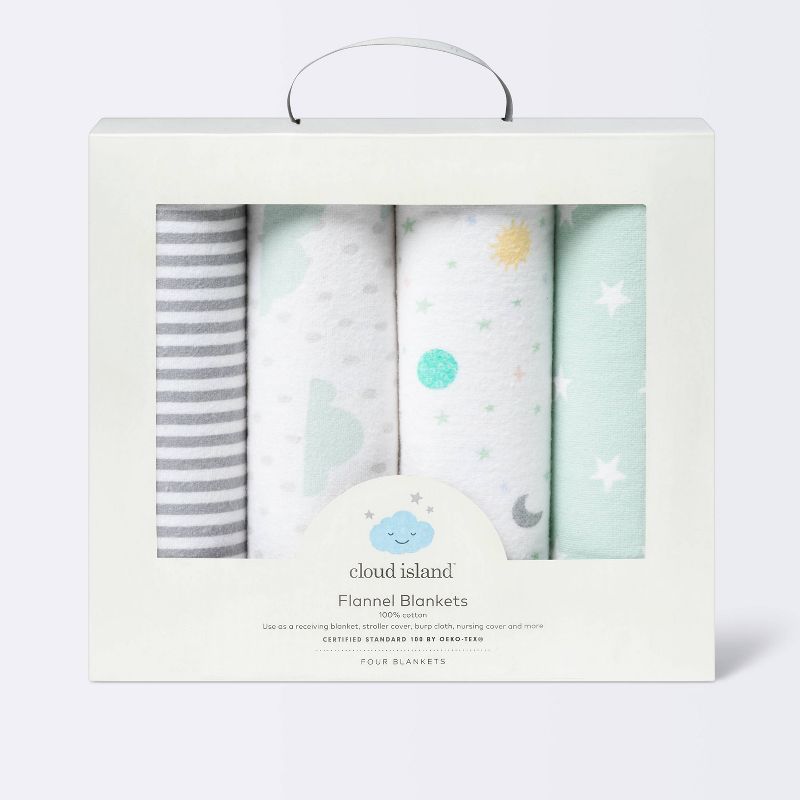Flannel Baby Blankets Space - Cloud Island&#8482; 4pk, 4 of 5